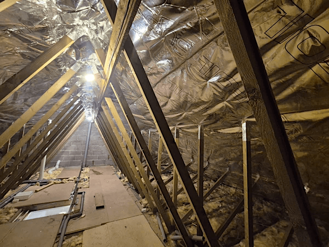 SuperFOIL multi-layer foil insulation installation